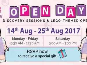 Discovery Sessions & Lego-Themed Open Days